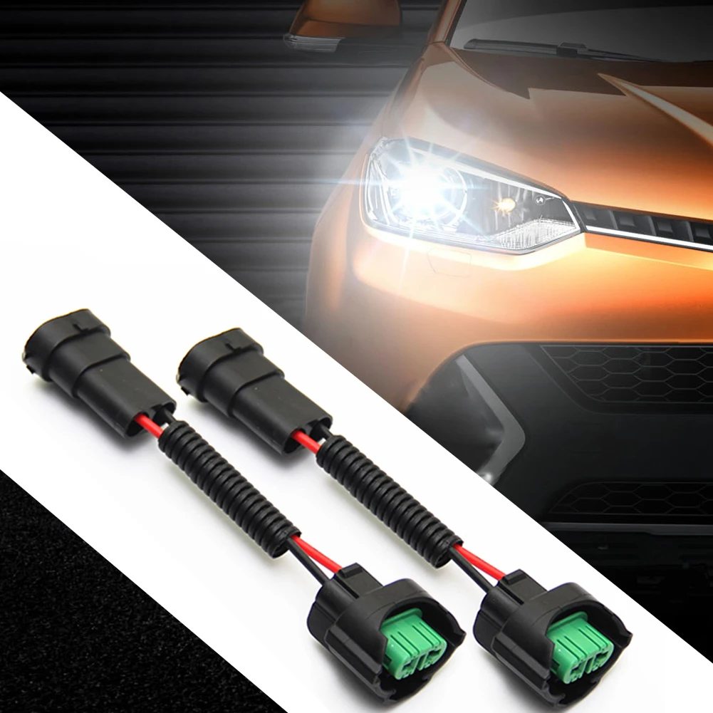 

Удлинительный кабель для фар H11, H9, H8, 2 шт., жгут проводов для галогенных фар, 8 дюймов, Tirol Brand