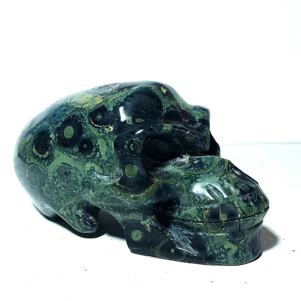 

Natural Pea cock's eye jade crystal skulls for sale Stones and crystals home decoration decorative crystal