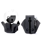 Тактический чехол в стиле милитари, блестящая накладка на полицейские скобы, чехол-кобура с держателем для ключей для надежного ремня, зажим для ремня с вращением на 360 градусов