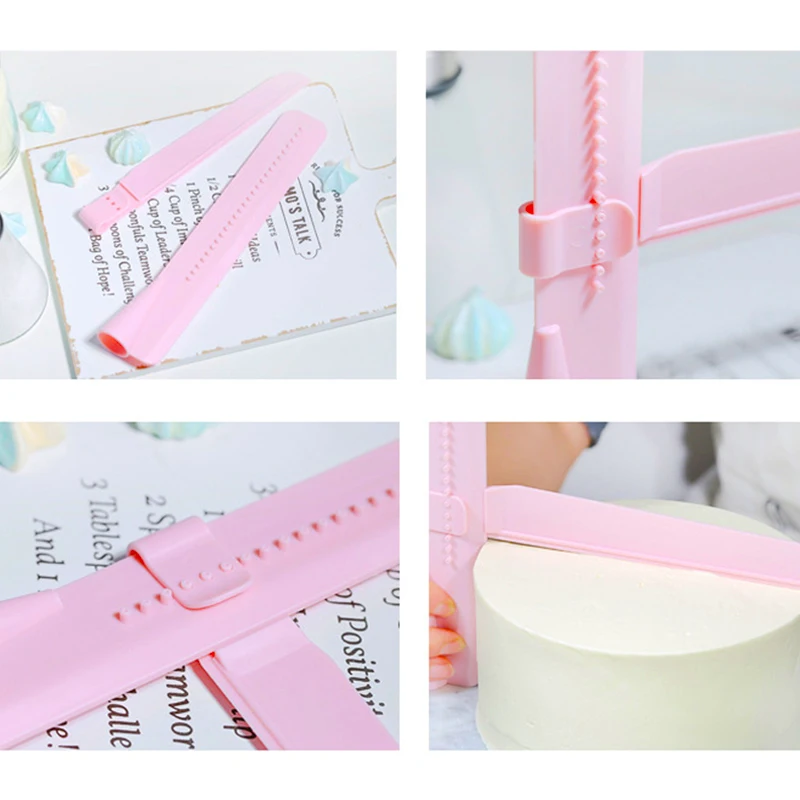 1 шт. практичный Регулируемый скребок для торта кромка боковая гладкая