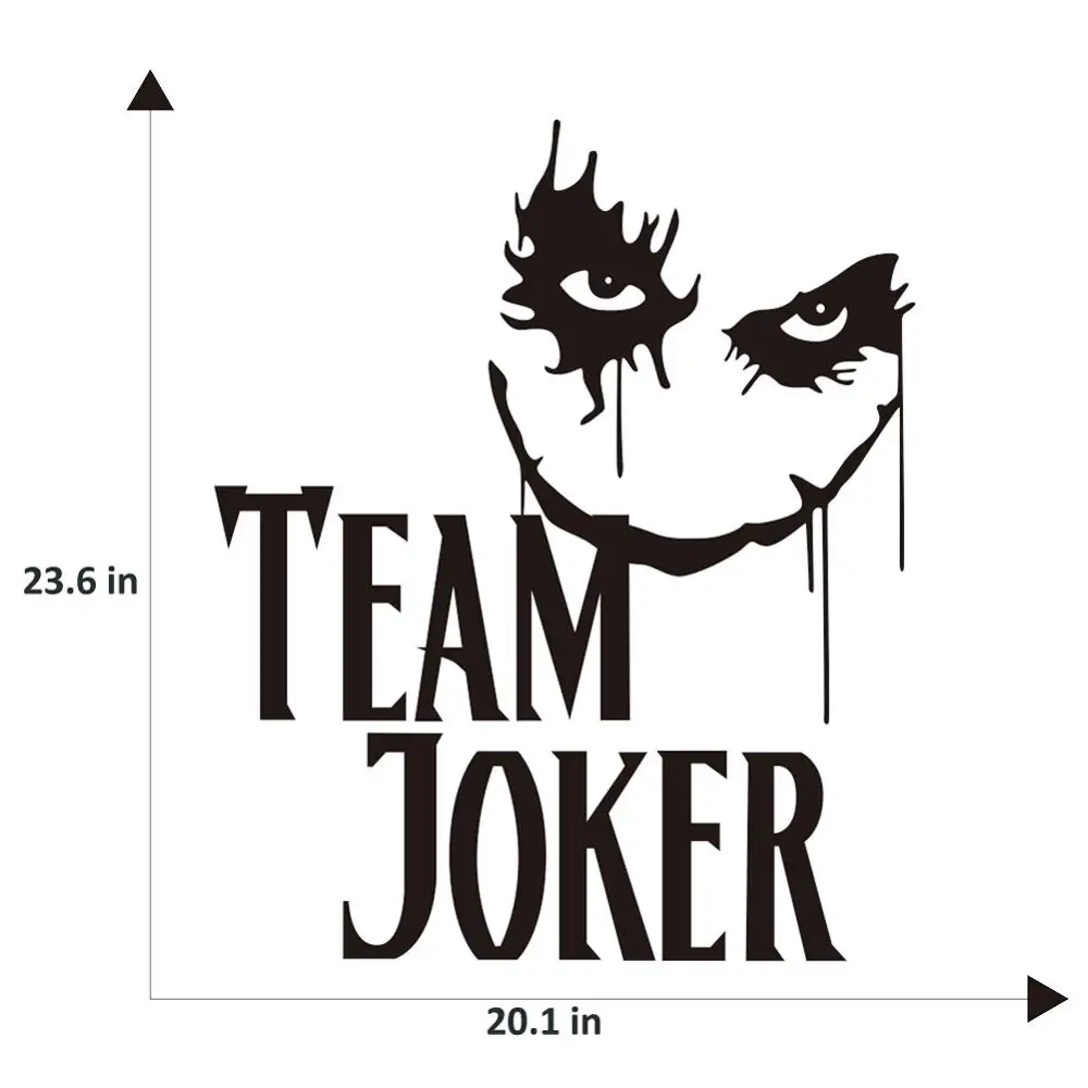 Универсальные автомобильные наклейки TEAM JOKER Виниловая наклейка с текстом на