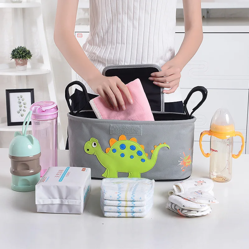 Многофункциональная вместительная сумка для детской коляски органайзер с