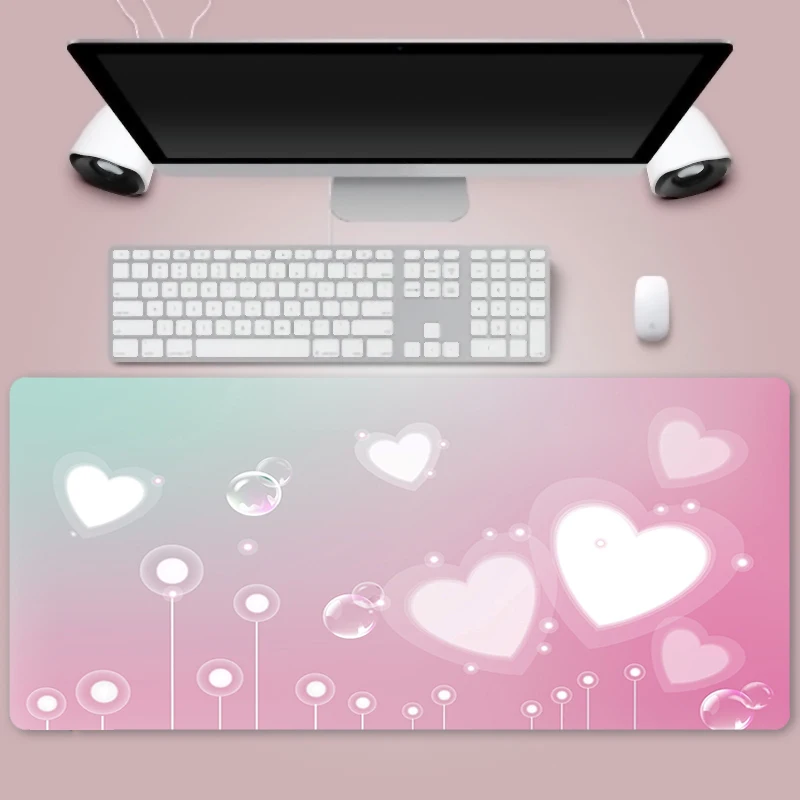 

Cute Wallpaper Mouse Pad Anime Mousepad Gamer 80x30cm Kawaii XL Locking Edge Laptop Notebook Desk Mat