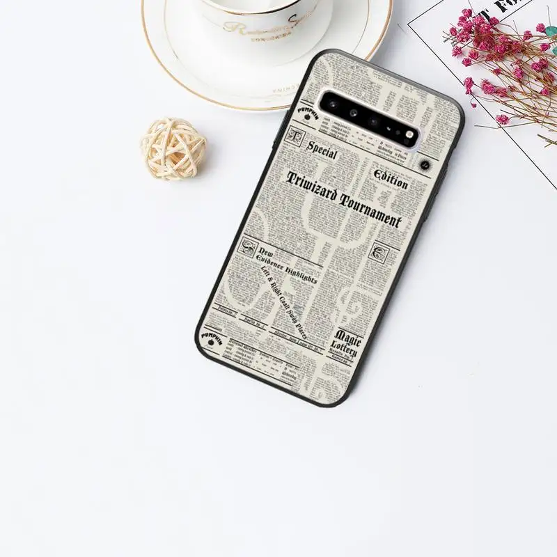 

Newspaper Phone Case luxury brand cases coque fundas for samsung galaxy S8 S9 S10e S20 PLUS J6 J600 cover