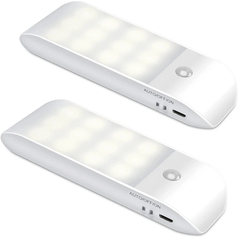 

LED Night Light,Rechargeable Motion Sensor Lights Indoor,Natural White Cupboard Light For Wardrobes, Bedrooms, Stairs