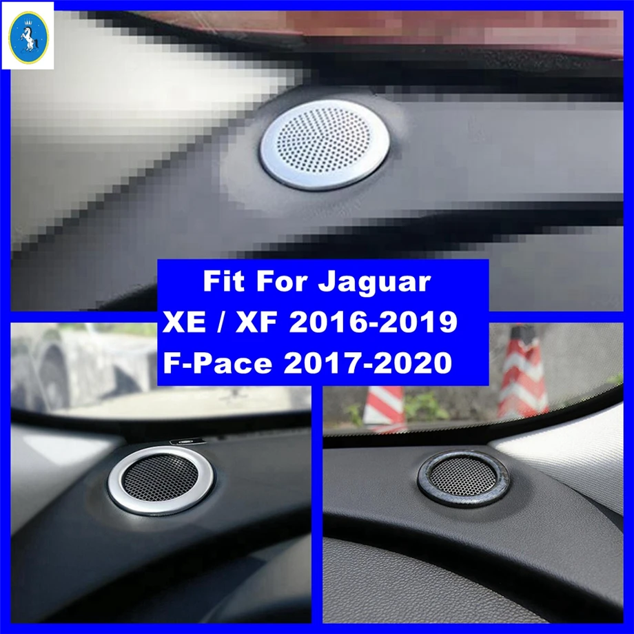 

Silver / Matte / Carbon Fiber Look Dashboard Speaker Audio Cover Trim Fit For Jaguar XE / XF 2016 - 2019 / F-Pace 2017 - 2020