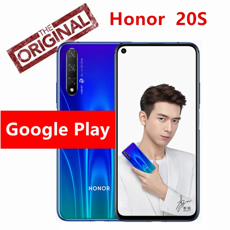 Оригинальный Смартфон Honor 20 S Kirin 810 на базе Android 9 экран 6 26 дюйма FHD 2340X1080 48 Мп + 32 МП