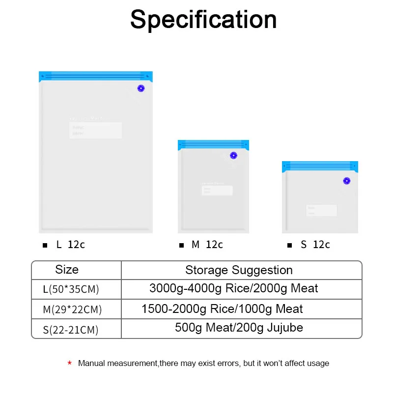 Кухонный вакуумный упаковщик Sous Vide пакеты для хранения еды мини ручной воздушный