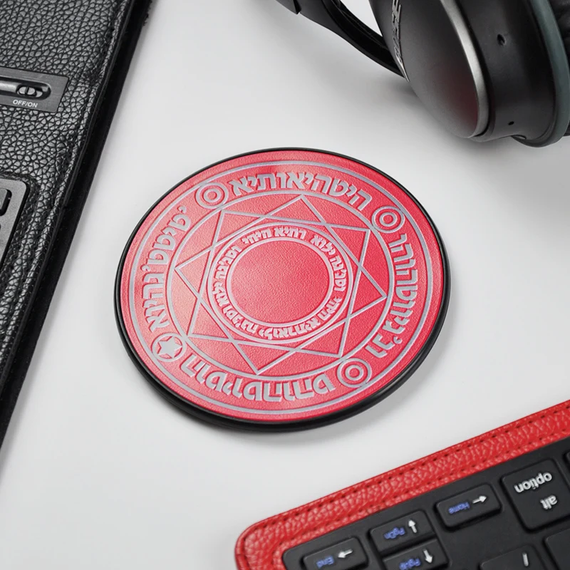 Милое Беспроводное зарядное устройство 10 Вт/7 5 Вт с волшебным узором в виде Круга