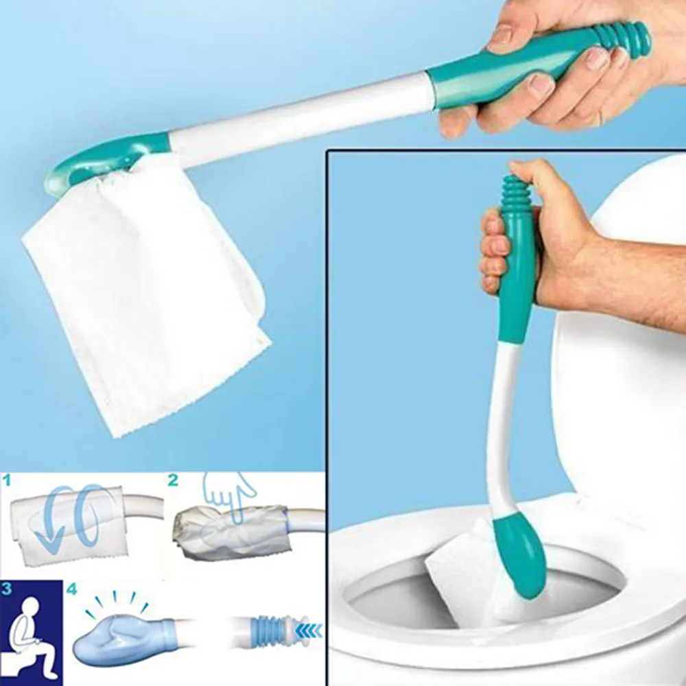 

Bottom Bum Wiper Long Handle Toilet Aids Tools Bottom Wiper Holder Toilet Paper Tissue Grip Self Wipe Toilet Aids Tools Home
