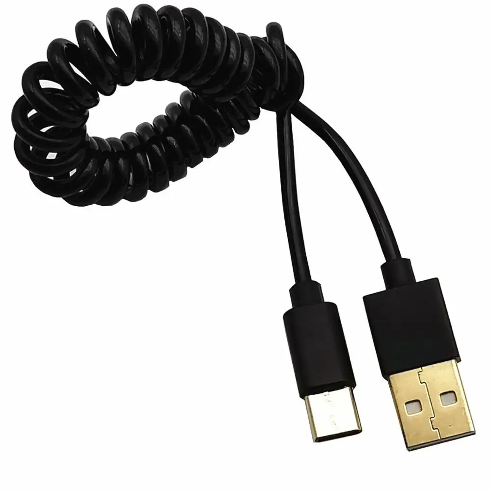 Спиральный Кабель-адаптер USB 3 1 C-TYPE штекер-2 0 AM м фута | Компьютеры и офис