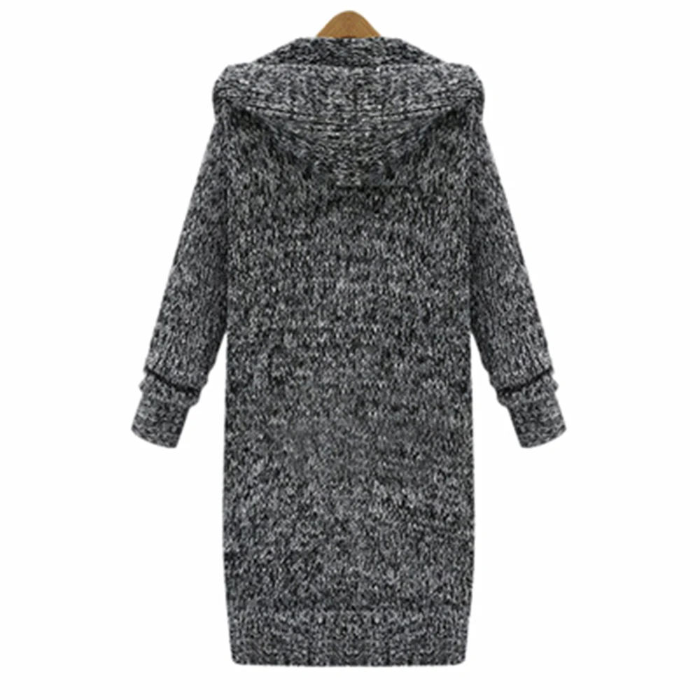 Женский длинный кардиган модный вязаный свитер на осень 2019 женское большое