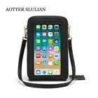 Кошелек для сотового телефона с сенсорным экраном, кошелек для смартфона, кожаная сумка на плечо, женская сумка для iPhone X, Samsung, Huawei P20, Xiaomi