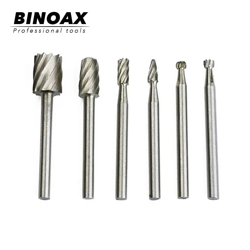 BINOAX 10 шт. Титан Dremel маршрутизация древесины роторный Фрезерный резак для деревообработки резной нож резак инструменты