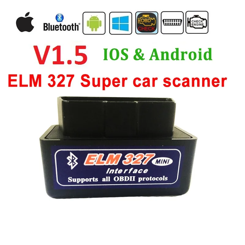 Super ELM327 bluetooth car error code reader For Windows/Android &amp IOS iphone use FM V1.5 WARRANTY elm327 scanner | Автомобили и