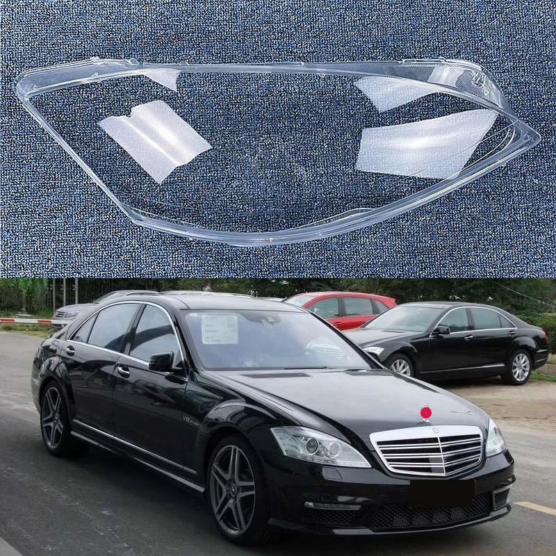 for Mercedes-Benz w221 S Series Headlight cover s300 s350 s400 S500 s600 transparent headlight shell Glass Mask headlight cover