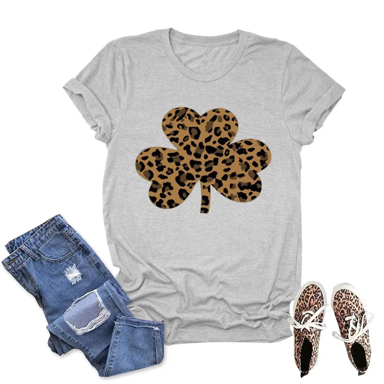 

St. Patrick's Day Woman Tshirt Holiday Tee Female Top Casual Summer Woman T Shirt