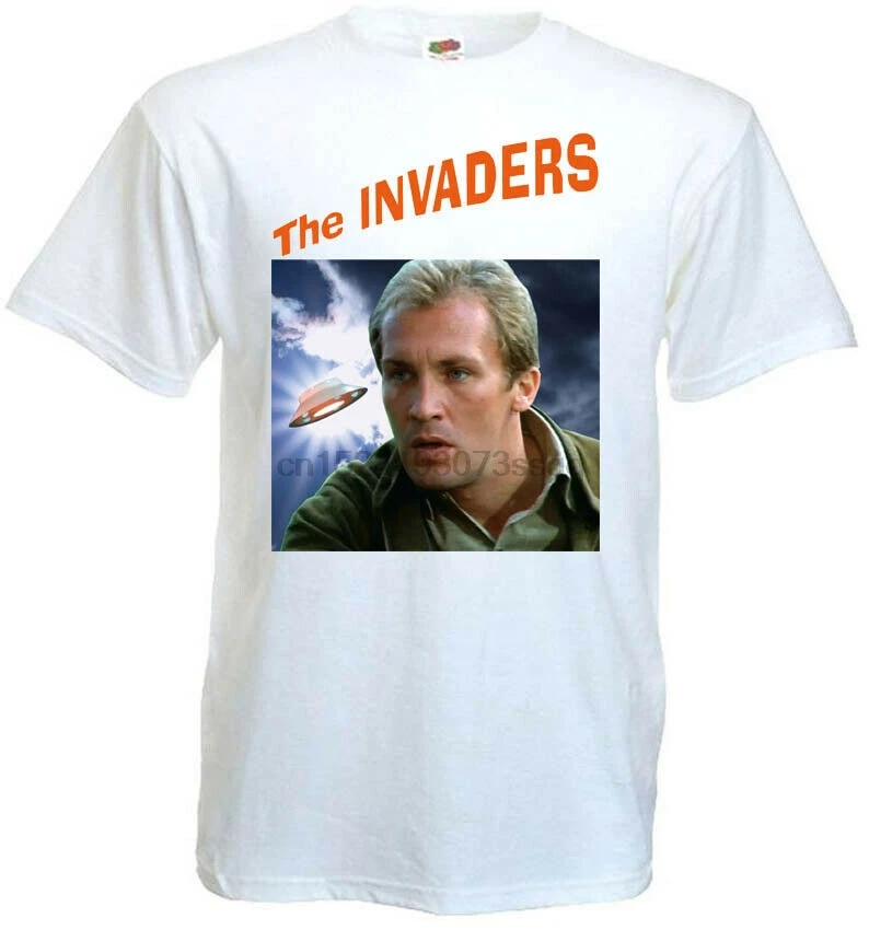 

The Invaders v5 TV series T-shirt white all sizes S...5XL