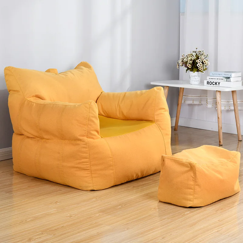

Nordic fabric small sofa bedroom balcony small apartment creative lounge chair lazy sofa tatami pumpkin sponge sofa chair