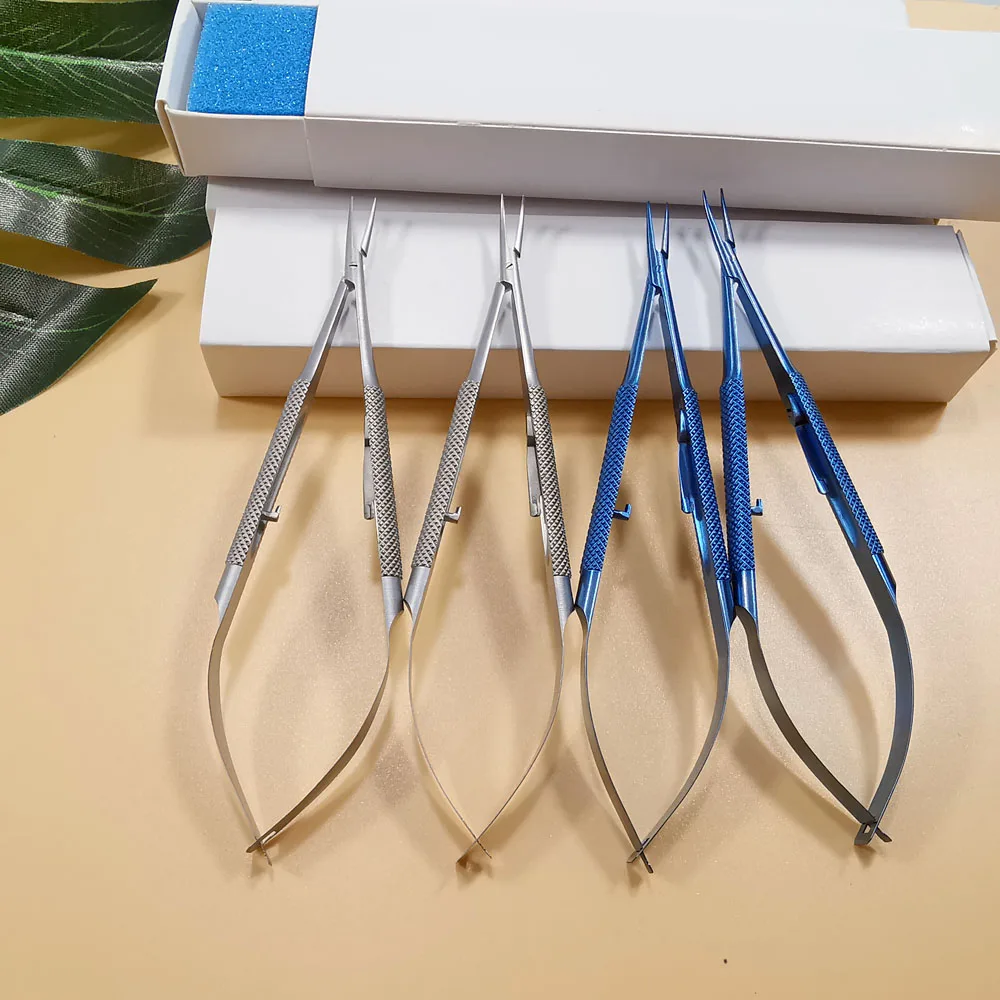 140 мм хирургические стоматологические держатели игл Castroviejo изогнутая/Прямая