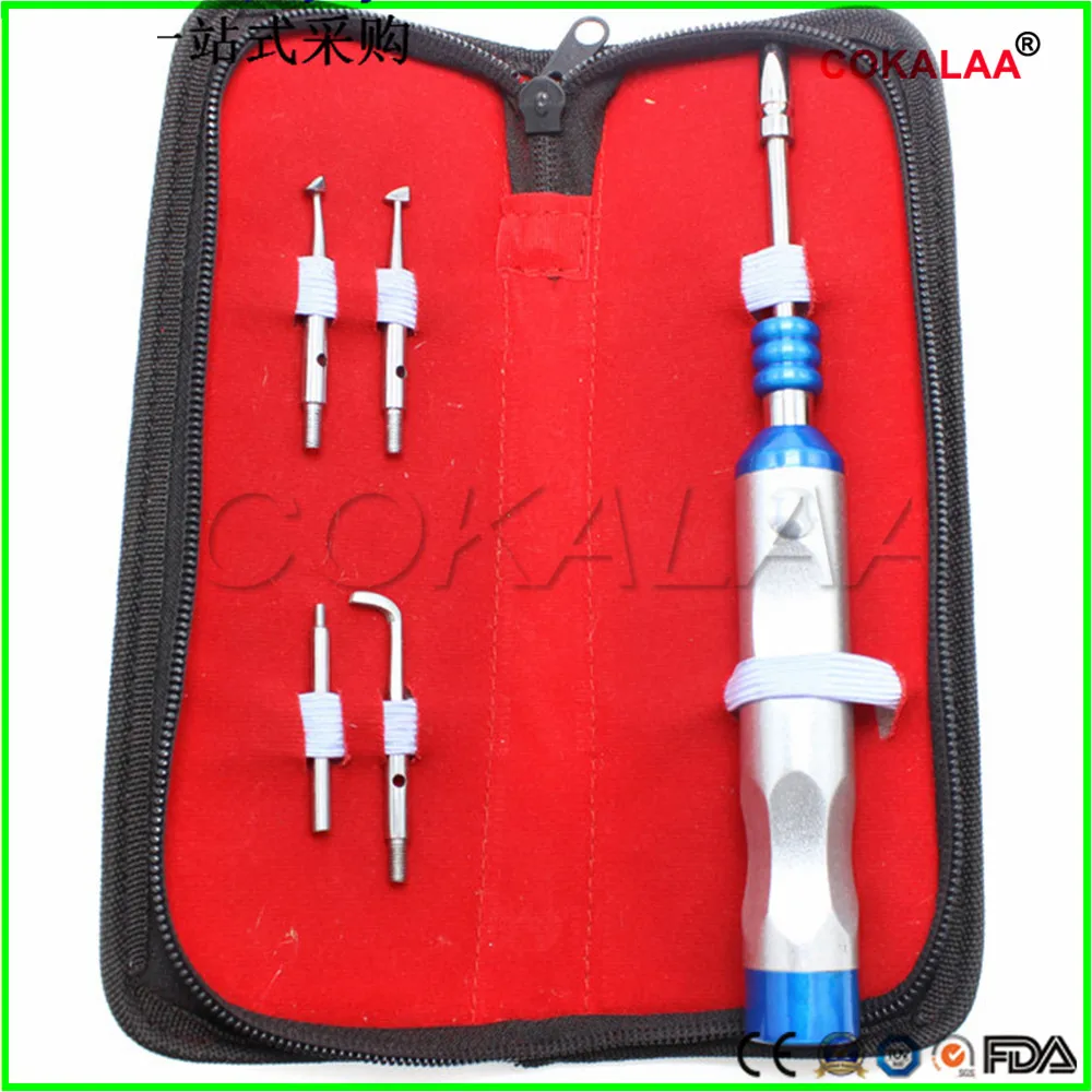 1 Набор инструментов для снятия коронок из нержавеющей стали с регулируемой автоматической функцией на 4 уровня для стоматологической лаборатории.