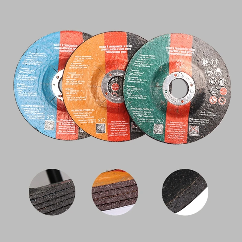 11Pcs125MM металлический Нержавеющая сталь режущие диски отрезать колес клапаном