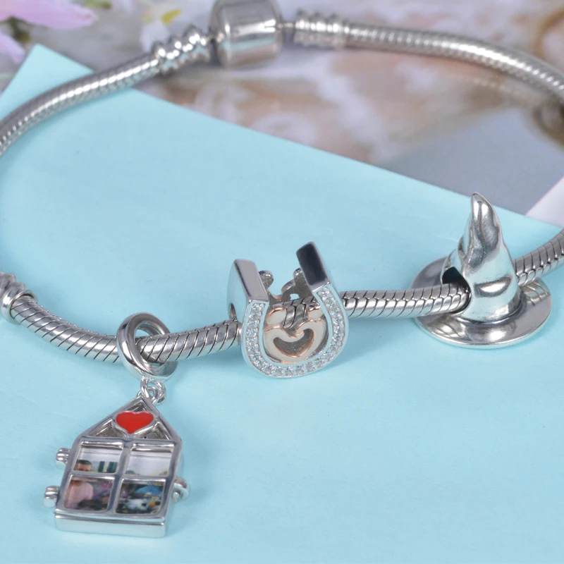 925 стерлингового серебра персонализированные пользовательские фото брелоки