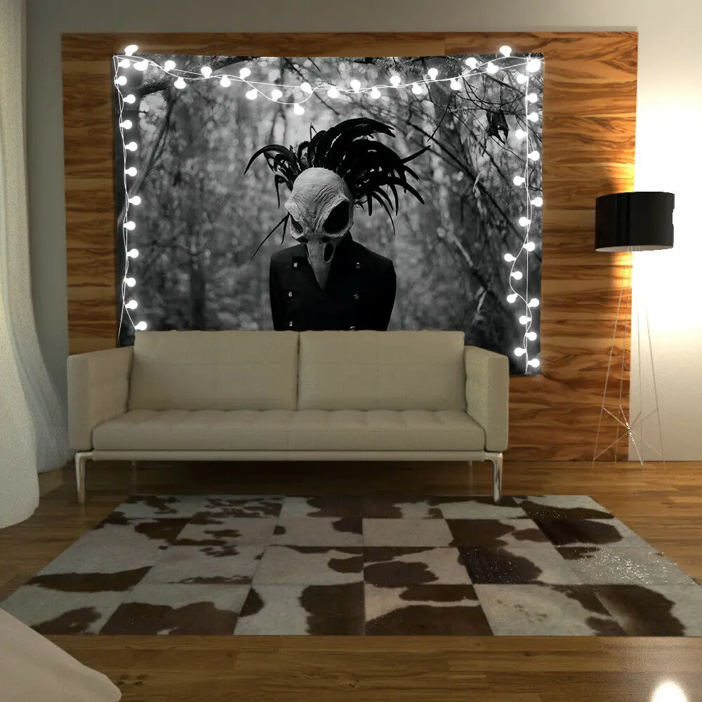 

Skull Man Wall Hanging Psychedelic Bedroom Home Art