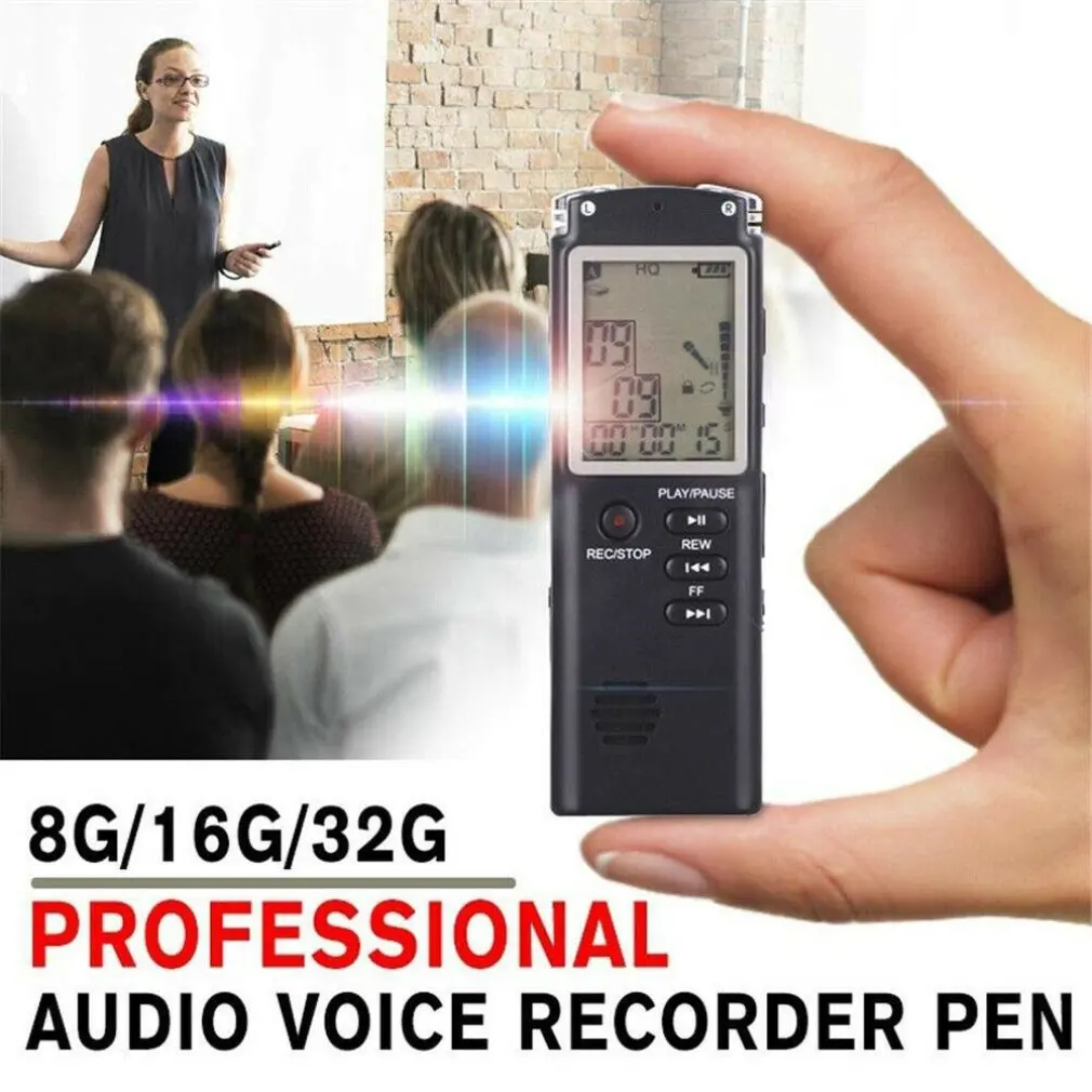 

Portable Digital Voice Recorder Voice Activated Digital Sound Audio Recorder Recording Dictaphone MP3 Player