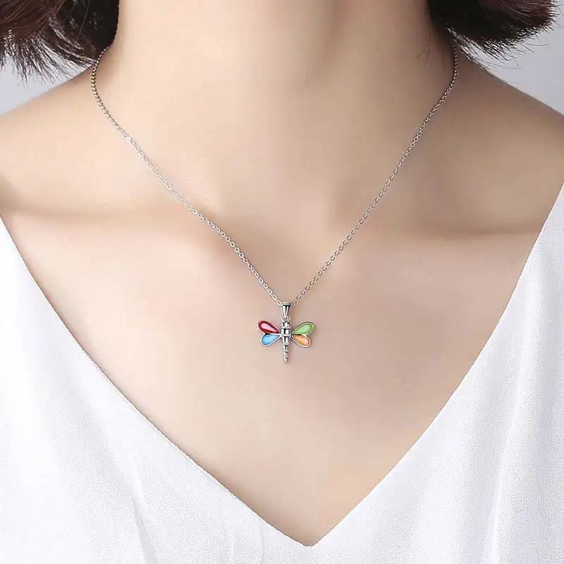 Кулон KALETINE Dragon Fly ожерелье из стерлингового серебра 925 пробы подвеска в виде
