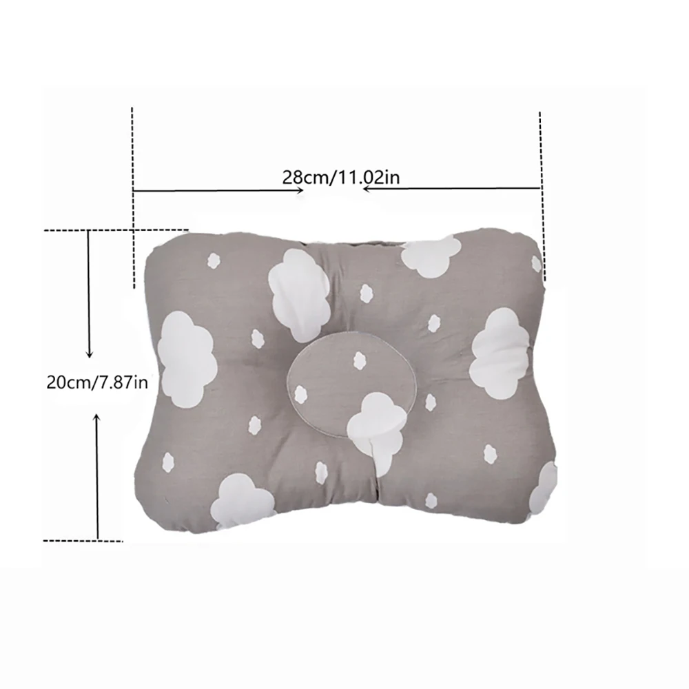 

Baby Pillow Baby Nursing Pillow Infant Newborn Sleep Support Concave Pillow Cotton Printed Shaping Cushion Prevent Flat Head