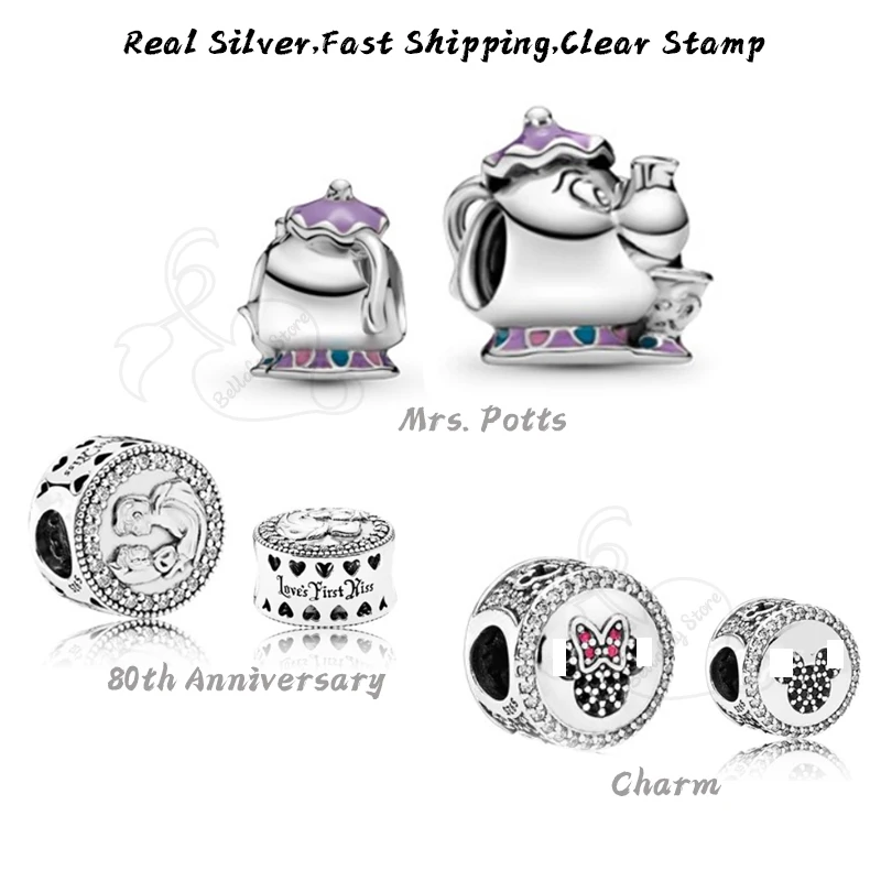 

Potts Charms 925 Sterling Silver Beads Fits Pandoras Bracelets Bangles Necklaces Women Jewelry Gifts