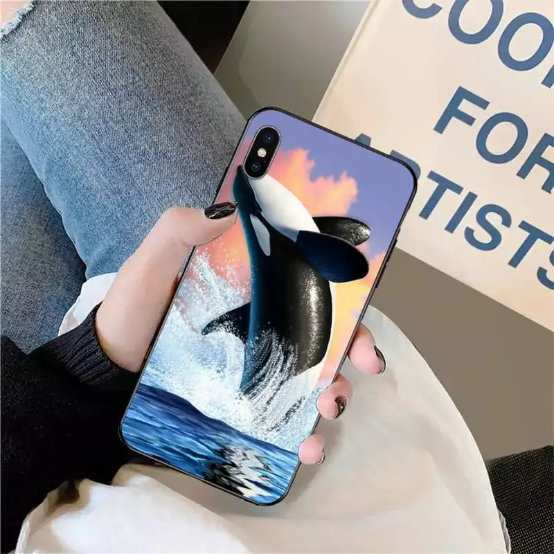 

Whale underwater world Phone Case for iPhone 11 12 pro XS MAX 8 7 6 6S Plus X 5S SE 2020 XR mini