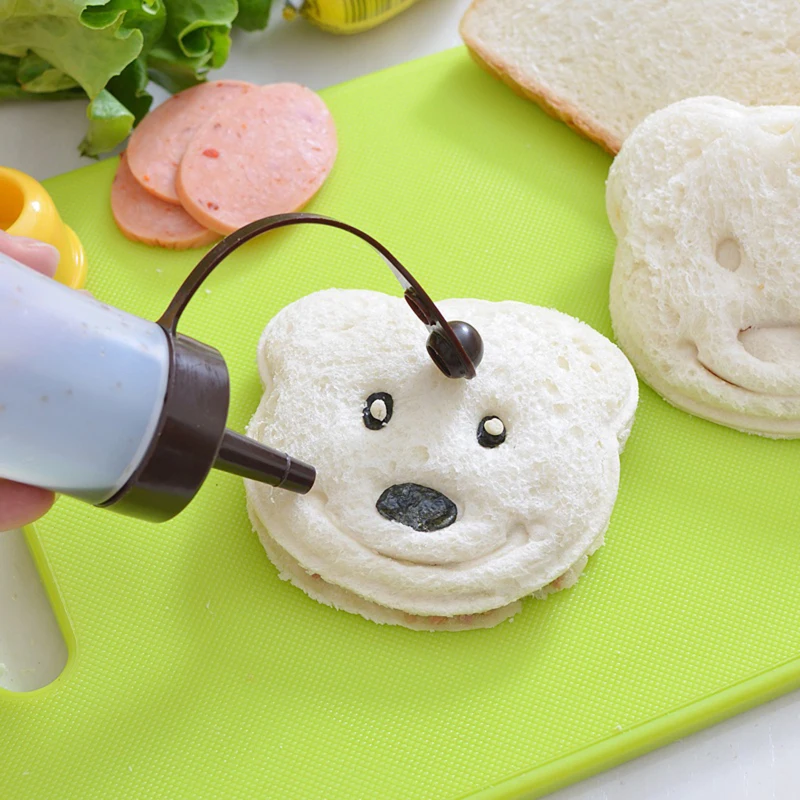 Форма в форме маленького медведя сэндвич форма для хлеба печенья рельефное