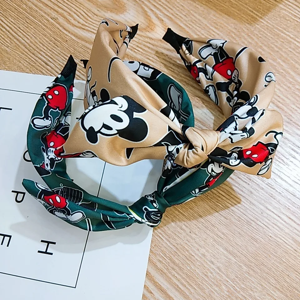 Бантик тюрбан Женская эластичная повязка на голову Микки Маус уши аксессуары для