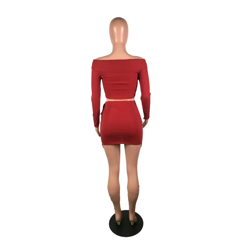 

Sexy Two Piece Set 2 Piece Set Women Two Piece Outfits Crop Top And Skirt Set Bodycon Matching Sets Summer Clothes