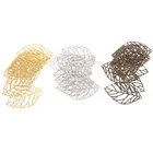 Бесплатная доставка в розницу 20 шт. филигранные листья металлические изделия для украшения DIY комплектующие 35x20 мм