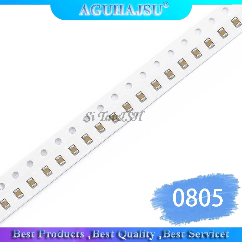 

100 шт. 1 мкФ X5R ошибка 10% 16 В 0805 105 SMD толстая пленка чип многослойный керамический конденсатор