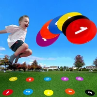 10 pcs spot markers numbered football basketball digital signs disc markers training equipment for kids floor spot sports toy
