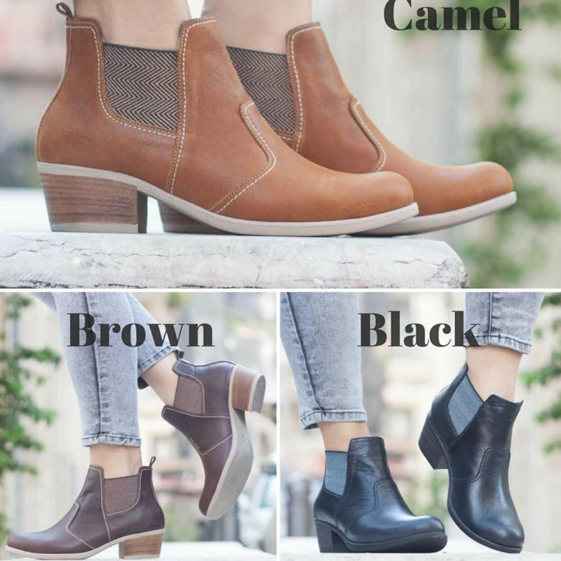 Женские ботильоны коллекция 2019 года сезон осень женская повседневная обувь на