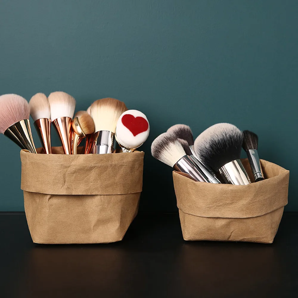 Ins косметическая сумка для хранения скандинавских крафт-бумажных органайзеров