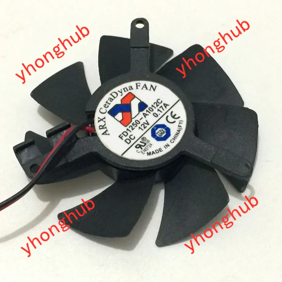 ARX FD1250 A1012C DC 12V 0.17A 50x50x10mm Круглый Вентилятор для сервера|round fan|server fandc fan 12v |
