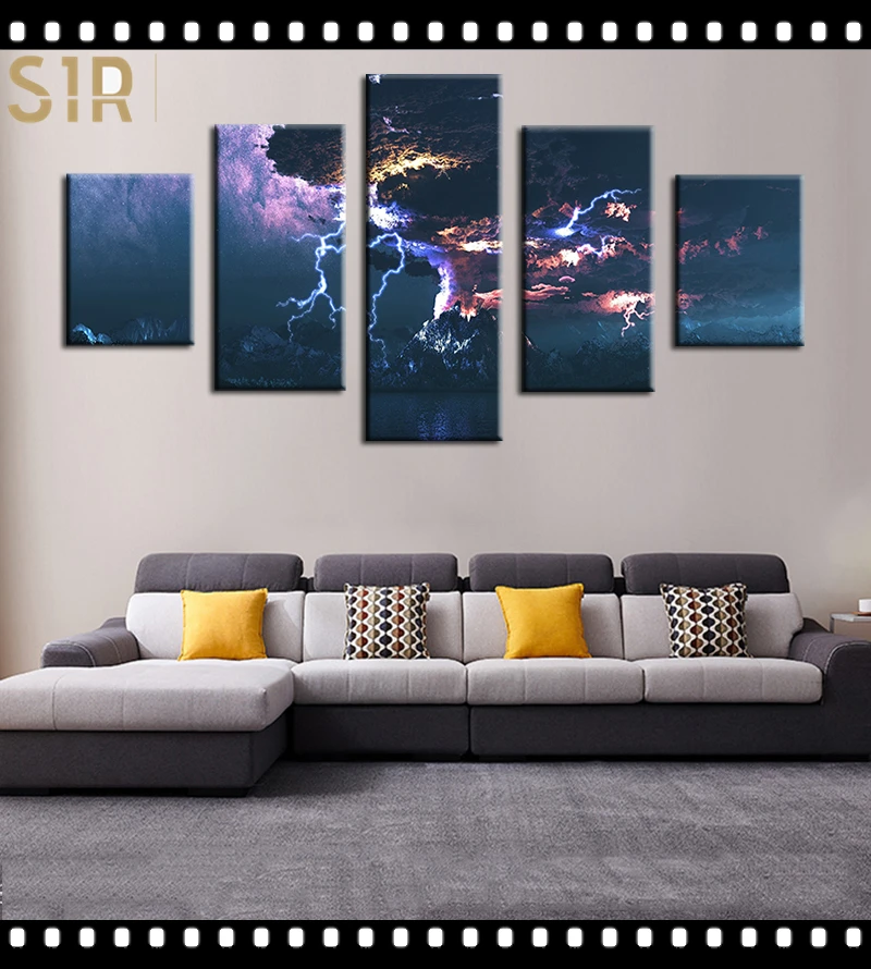 

Anime Movie Posters Wall Art 5 Pieces Canvas Painting Poster Pictures Home Decor Living Room HD Printed Poster Wall Painting