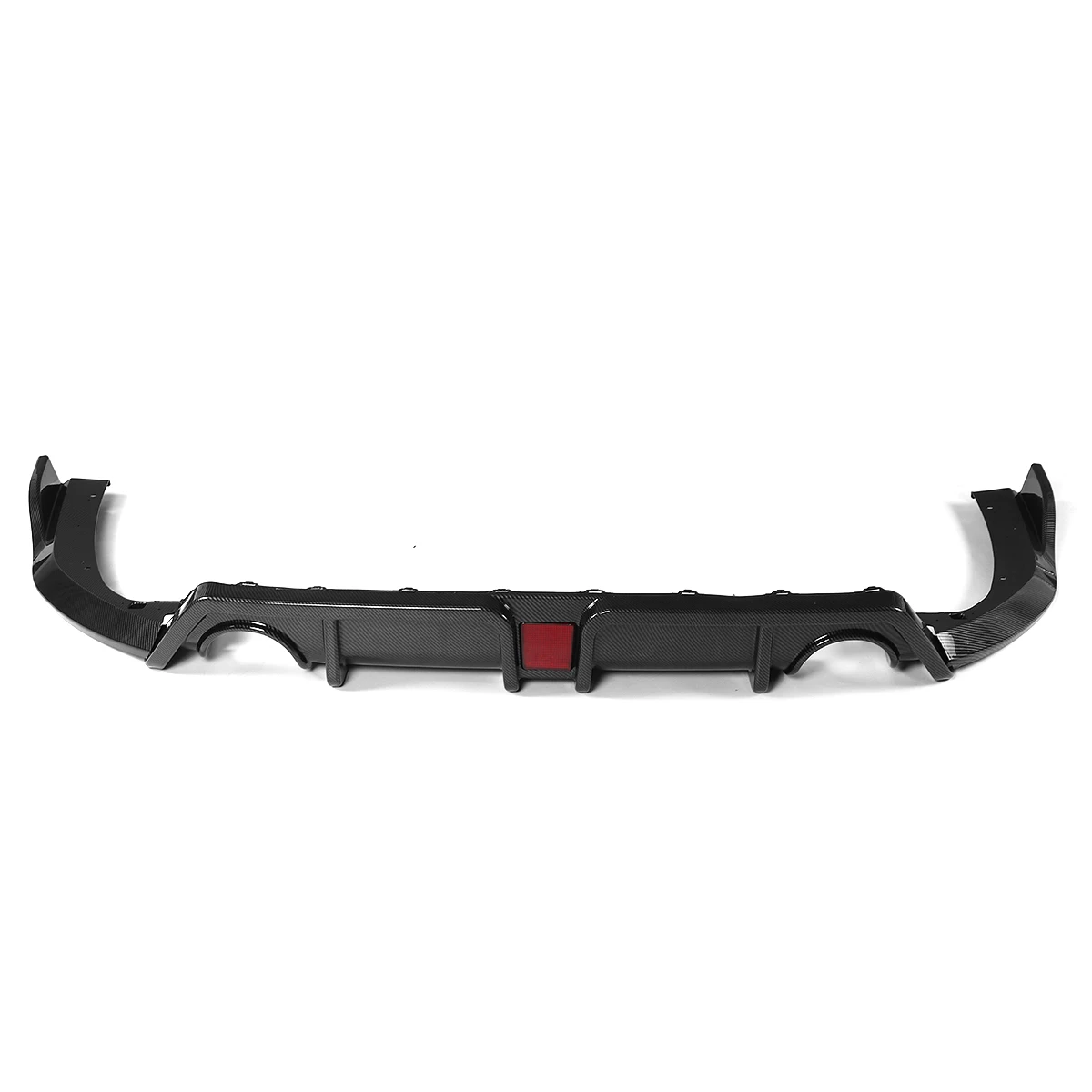 3 шт. углеволокна вид/Черный Автомобильный задний бампер диффузор разветвитель