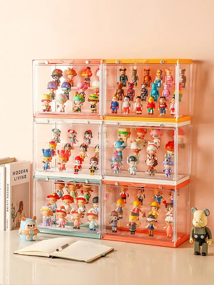 Ящик для хранения игрушек аниме держатель фигурки пластиковый шкаф-витрина
