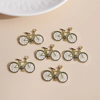 10pcslot 2718mm enamel bicycle charms for jewelry making handmade craft diy necklaces pendants bracelets accessories