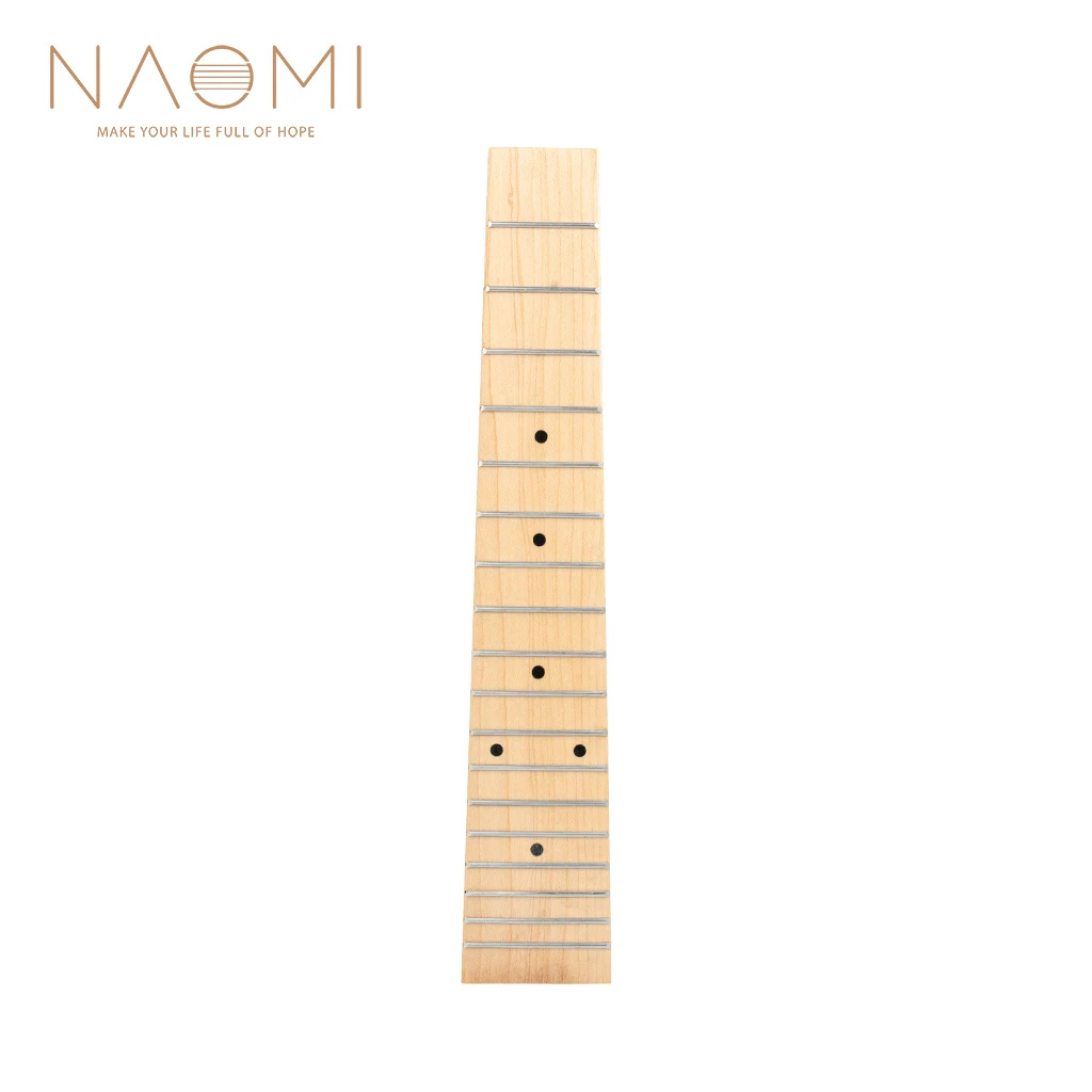 

NAOMI 23'' Ukulele Fretboard Selected AA Grade Maple Fingerboard 18 Frets Concert Uke Hawaii Guitar Parts Accessories