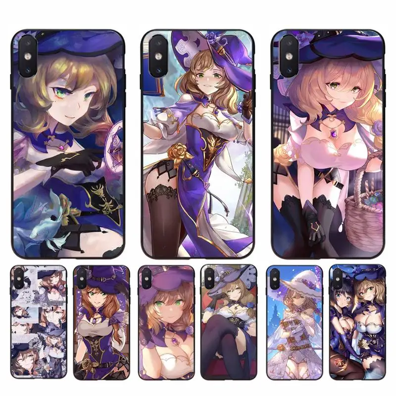 

MaiYaCa Genshin Impact Lisa Phone Cases for iphone 13 11 12 Mini Pro Max X XS MAX 6 6s 7 8 plus 5 5S 5SE XR SE2020