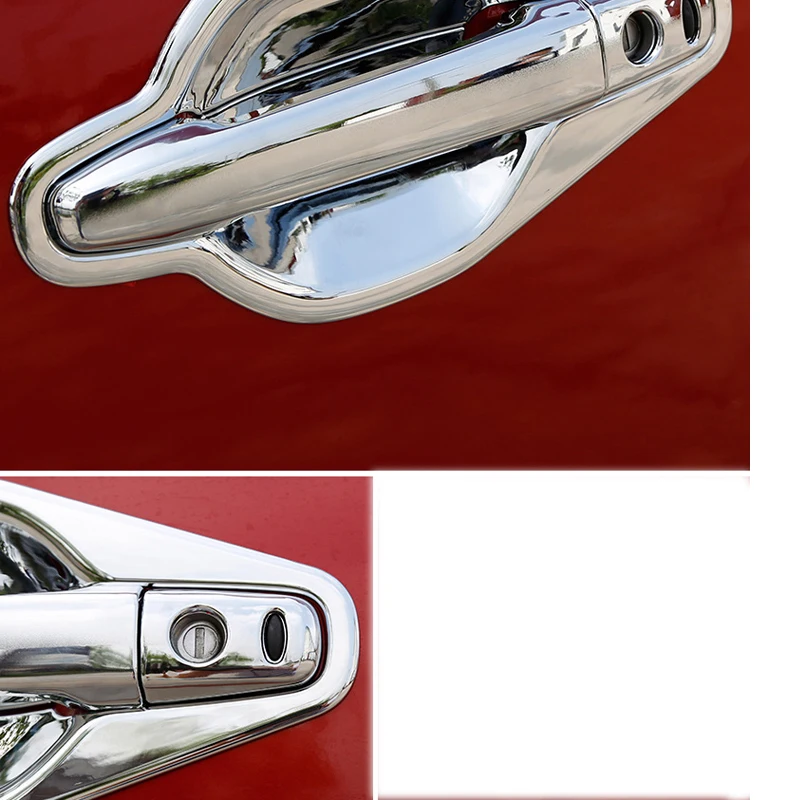 Хромированная крышка чашки для ручки двери ABS защитная наклейка аксессуары Mitsubishi