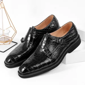Alligator Leather Luxury Men's Formal Shoes Fashion Trend Genuine Leather Shoes High Quality Business Casual Shoes Designer